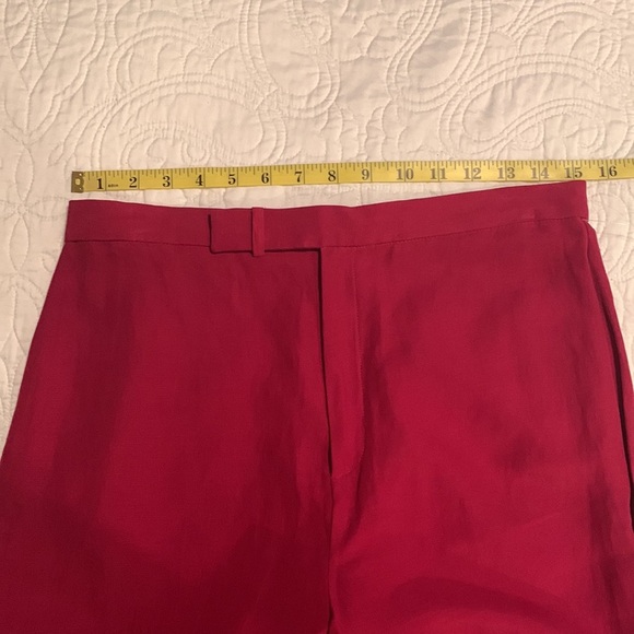 NEW Allison Taylor Y2K Silk and Linen Cropped Pants - Picture 10 of 12